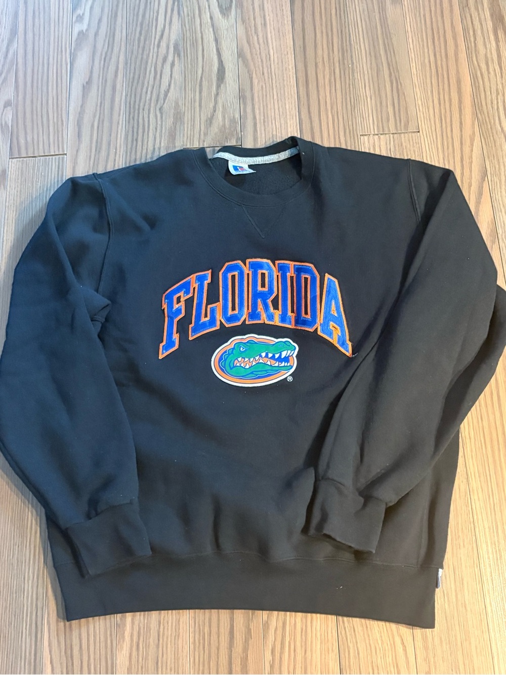 VTG Russell Florida Gators Black Crewneck Sweatshirt